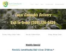 Tablet Screenshot of jacksgreenhouse.net